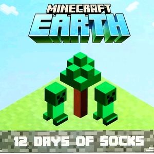 Advent Calendar MINECRAFT 12 Days of Socks, Boys Socks, Christmas Countdown